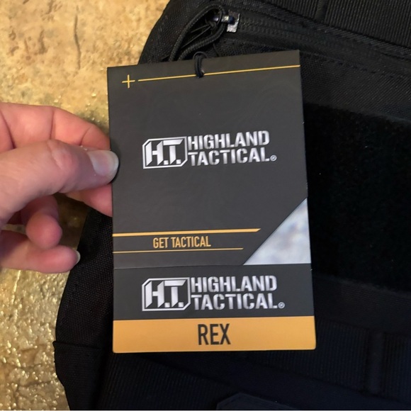 NWT Highland Tactical Rex EDC Crossbody Sling Bag Molle Webbing - Picture 4 of 8